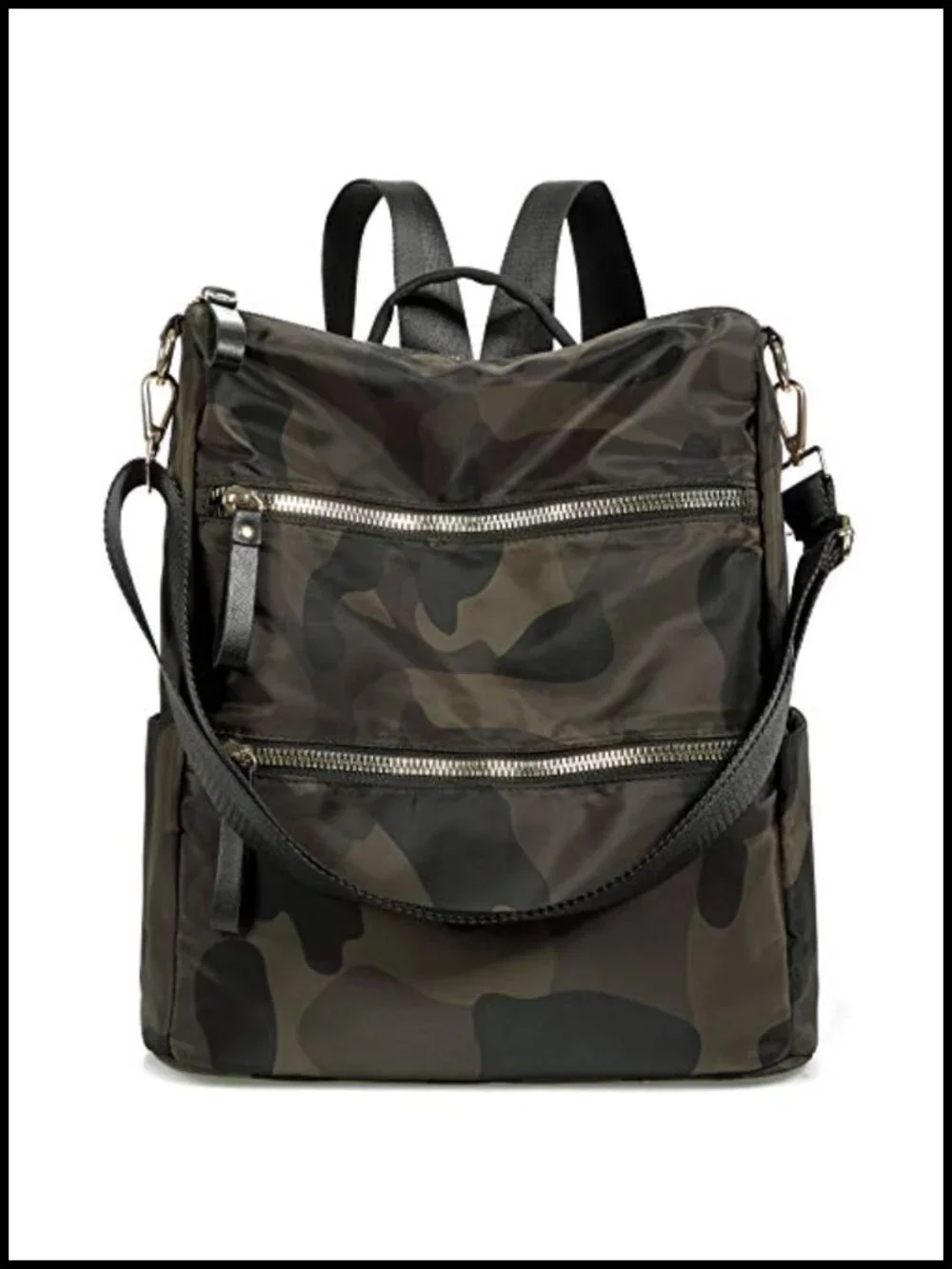 Nylon Backpack Purse 3-in-1 Anti Theft Travel Daypack Lightweight